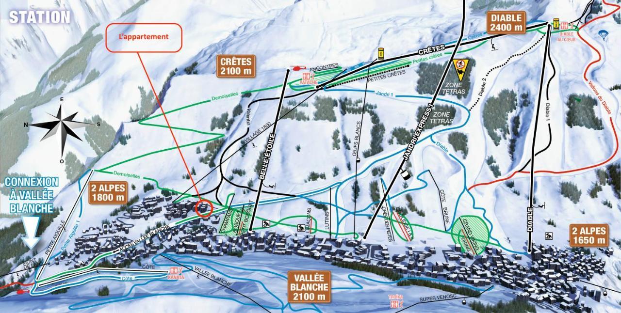 Appartement Cosy 4 Personnes - Charme Et Confort Au Pied Des Pistes Les Deux Alpes Eksteriør billede